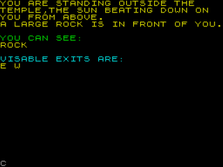 Temple Terror screenshot 2 for ZX Spectrum